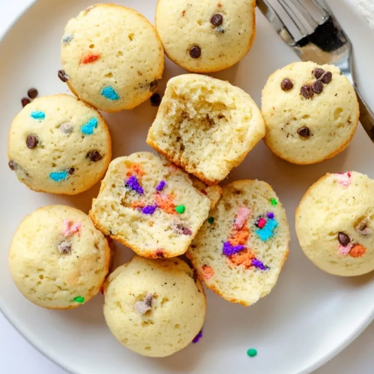 Golden brown Instant Pancake Muffins fresh from the oven, ready for a tasty breakfast.