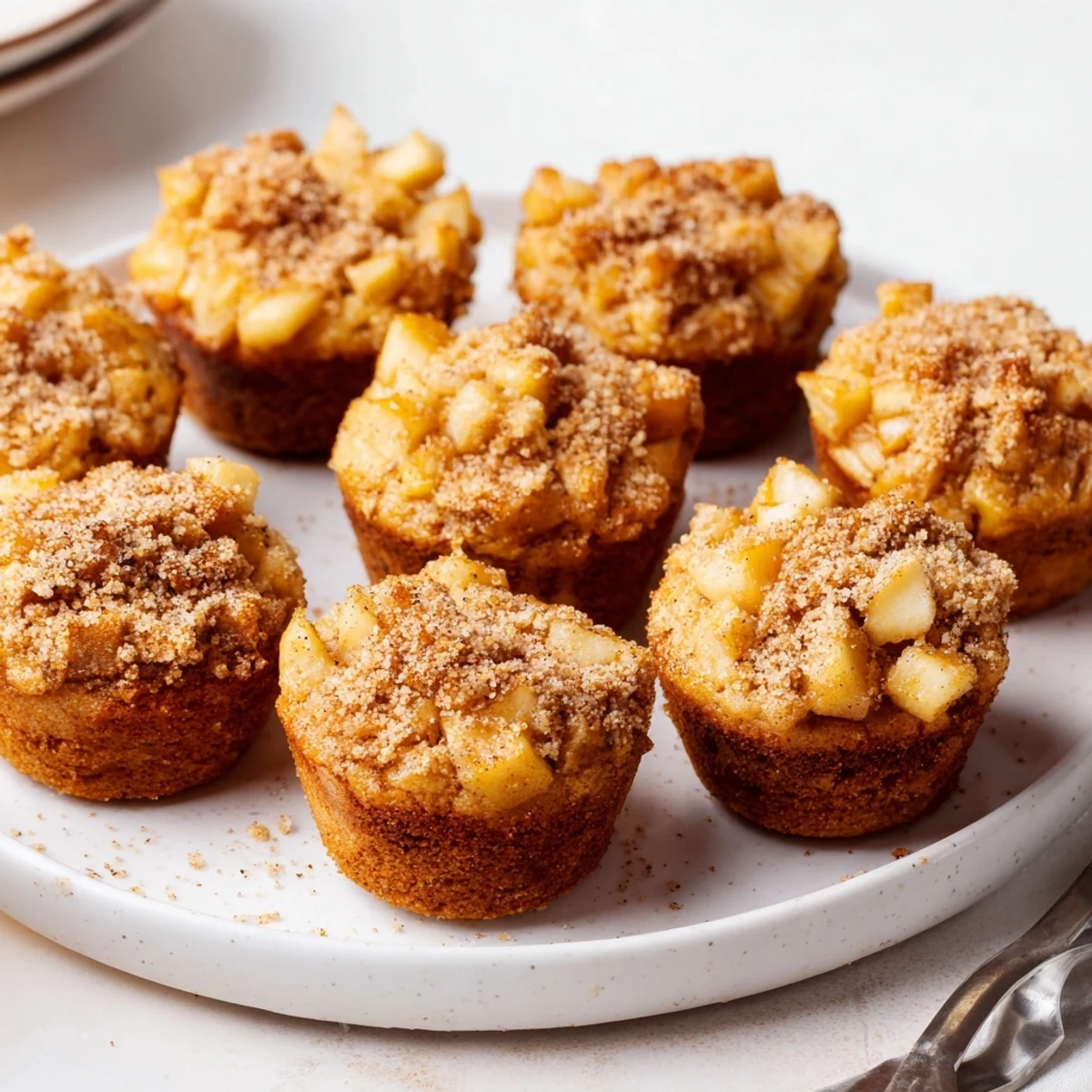 Moist Caramel Apple Bourbon Muffin Bites, perfect for cozy fall gatherings.  