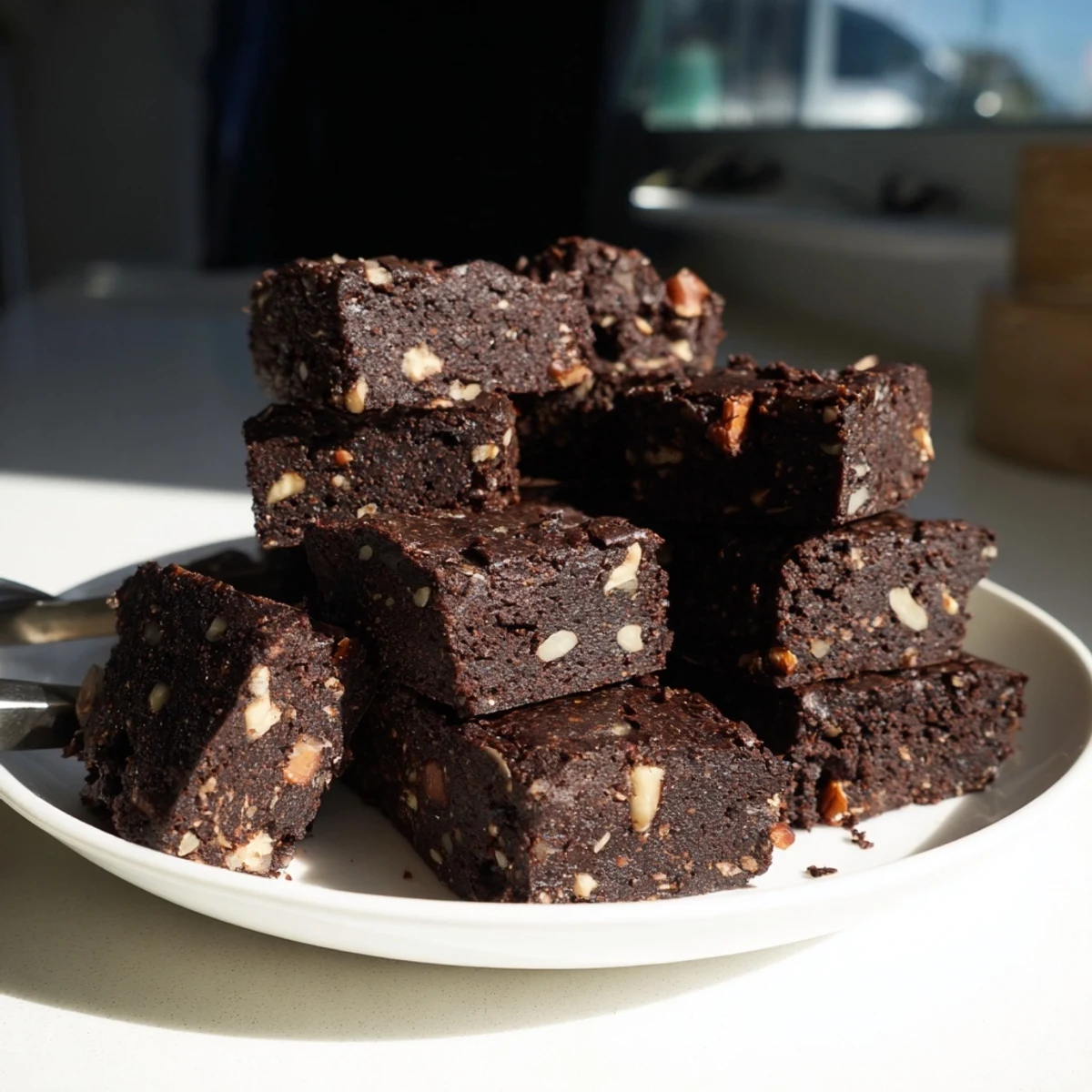 Easy-to-make Zero-Waste Brownies with melted chocolate, perfect for satisfying dessert cravings.