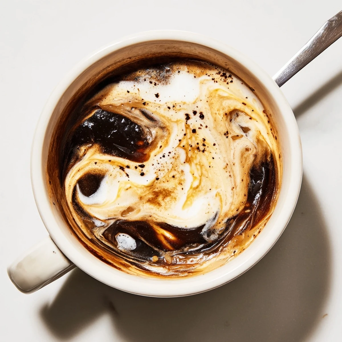 Delicious Onion Latte with steamed milk and a hint of sweetness, served warm.