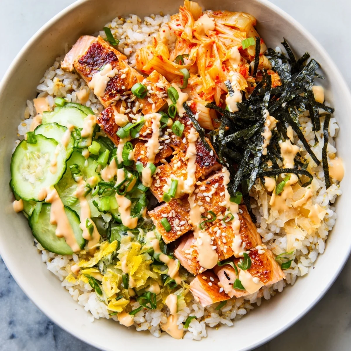 Crispy Salmon Rice Bowl #96