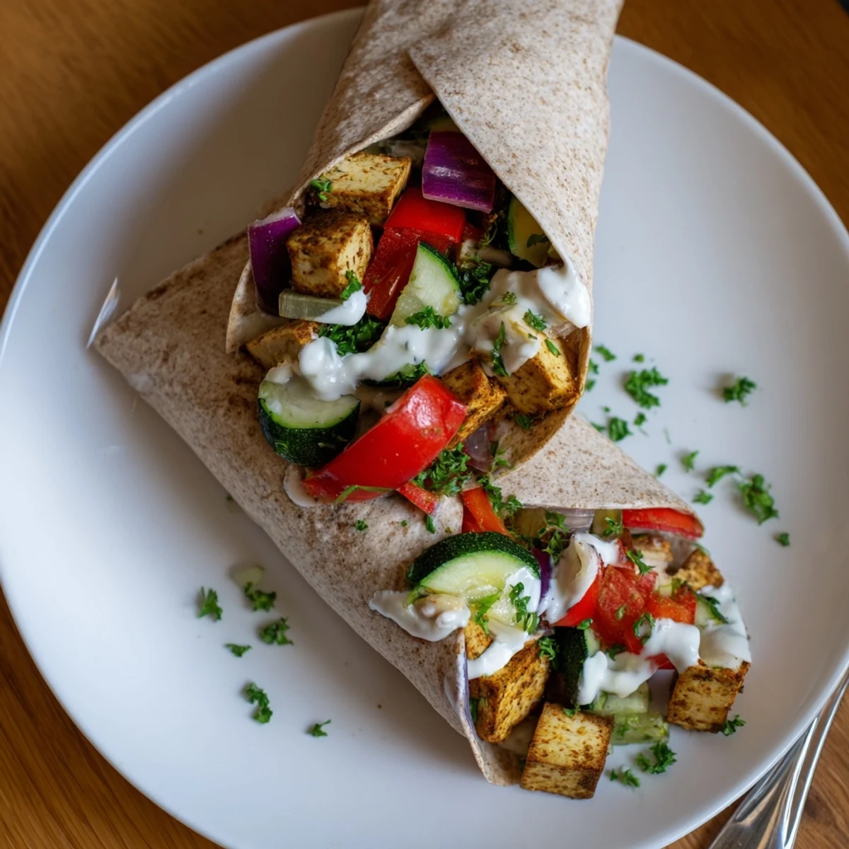 A colorful bowl of Vegan Viral Recipe Re-make with roasted vegetables and tofu.  