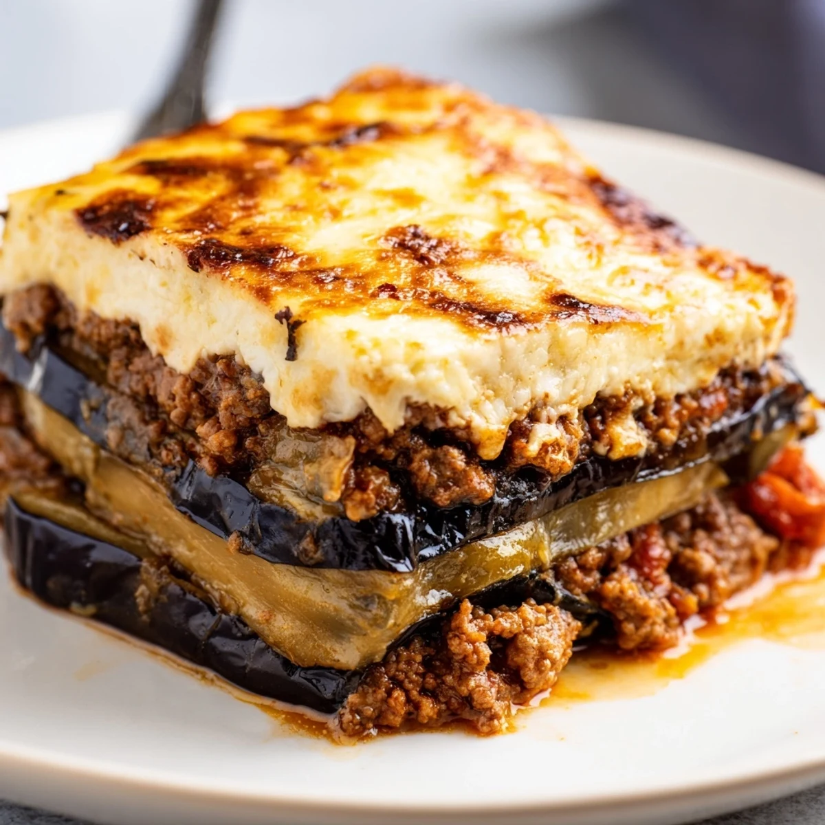 Moussaka with Beef Eggplant
