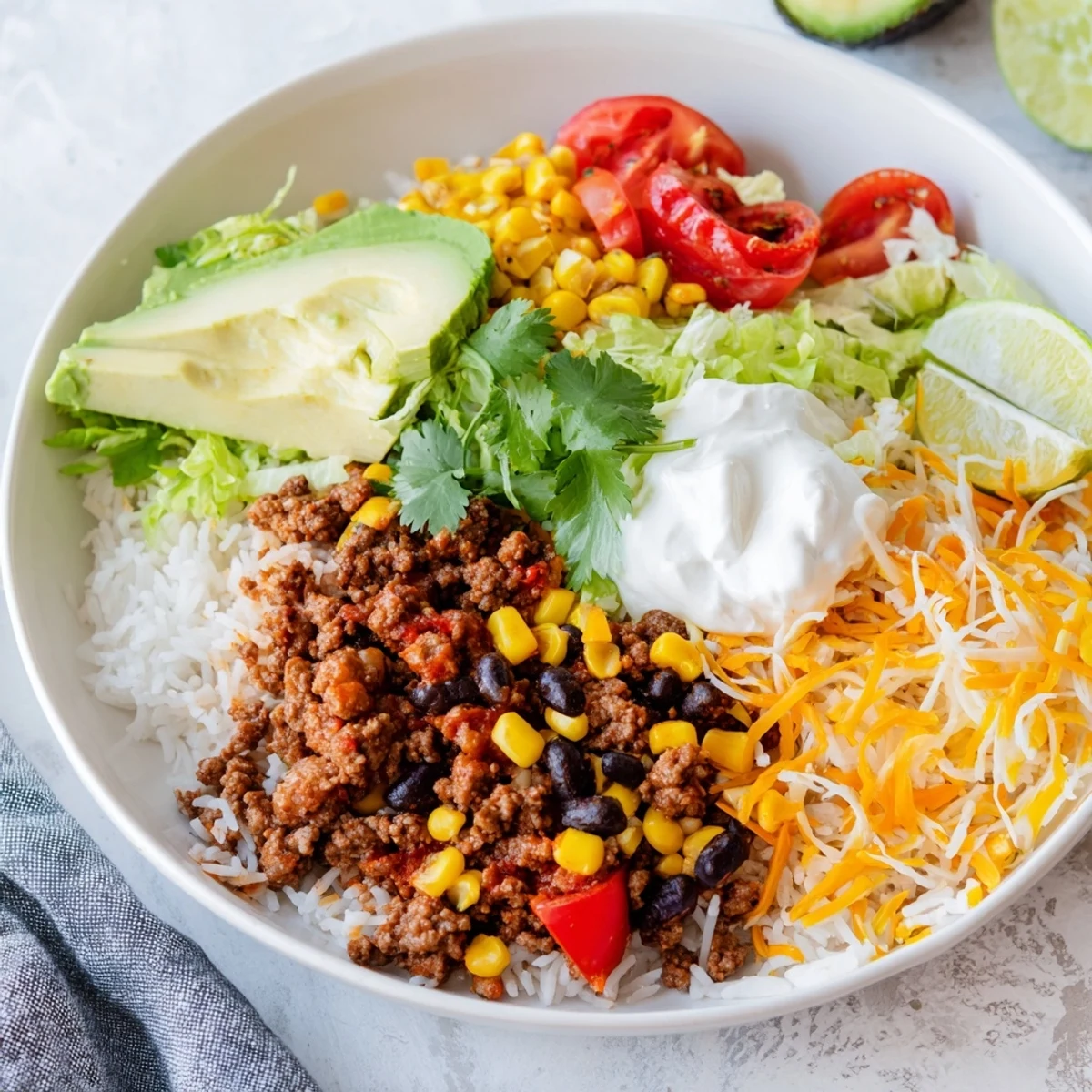 Loaded Beef Burrito Bowl
