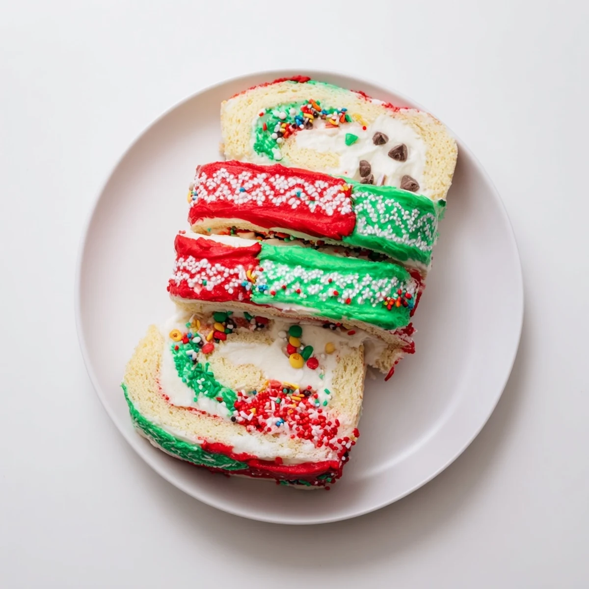 Festive Cake Roll Dessert