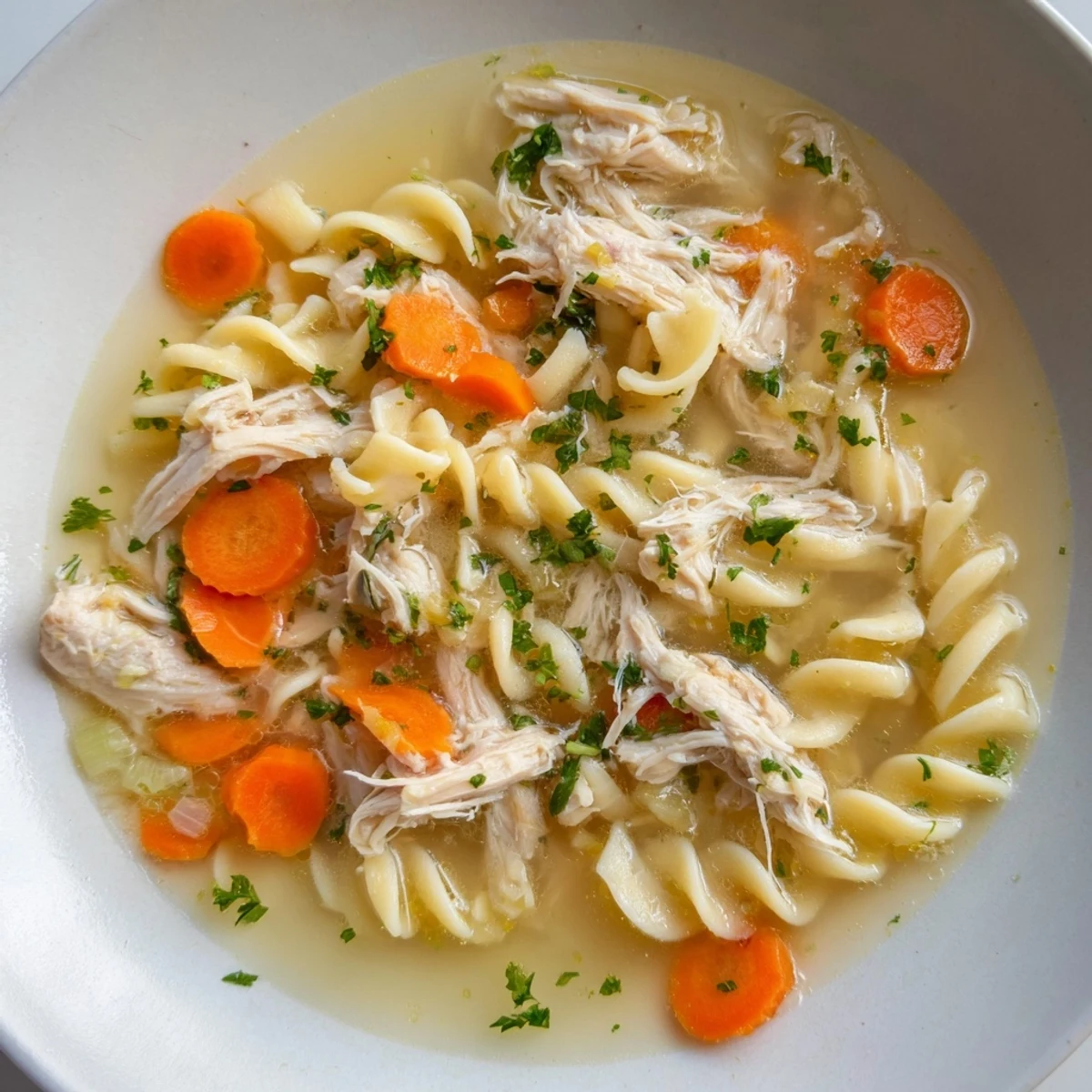 Get ready for a comforting spoonful of this amazing Crockpot Chicken Noodle Soup, full of delicious flavors.