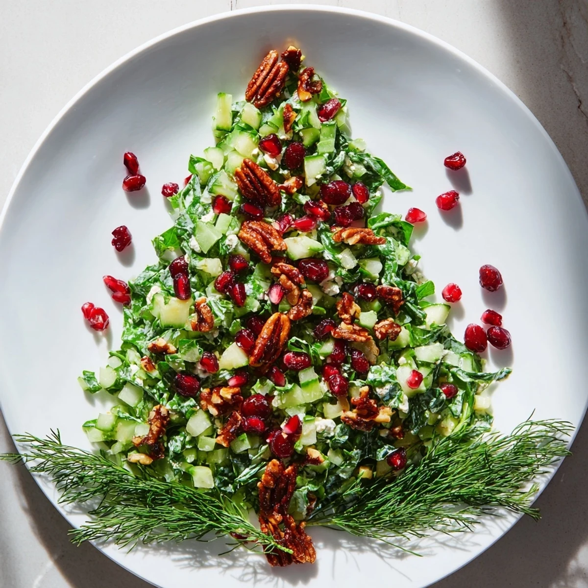 Enjoy a refreshing scoop of creamy Cranberry & Feta Cheese Tree Dip Salad with tangy feta cheese, fresh herbs, and crackers.