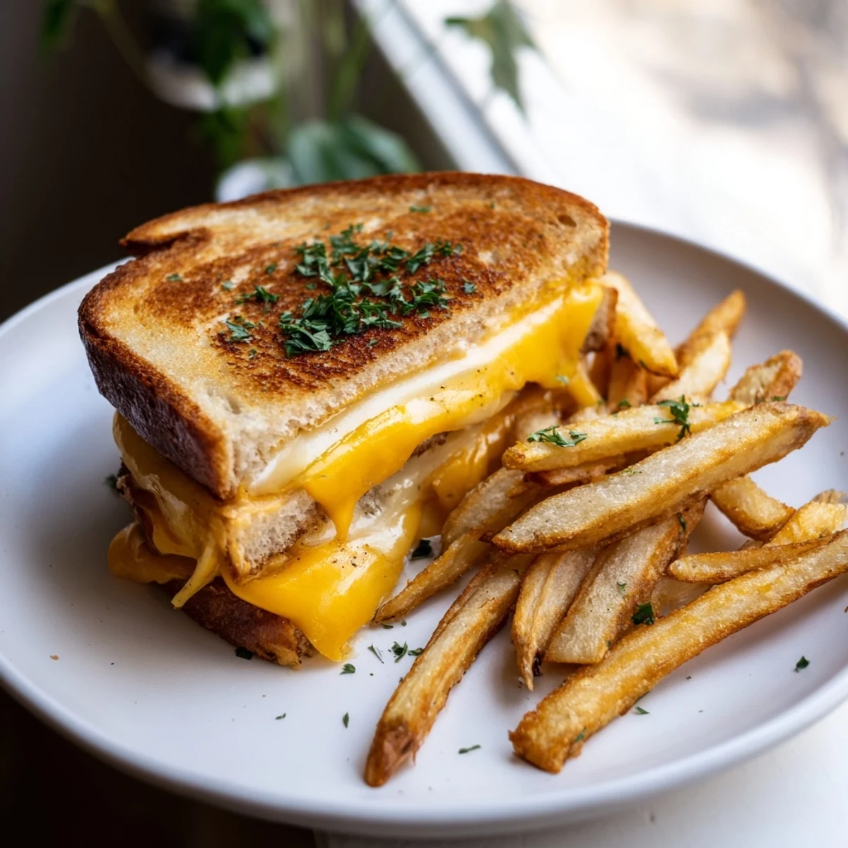 Beef Tallow Fries Grilled Cheese
