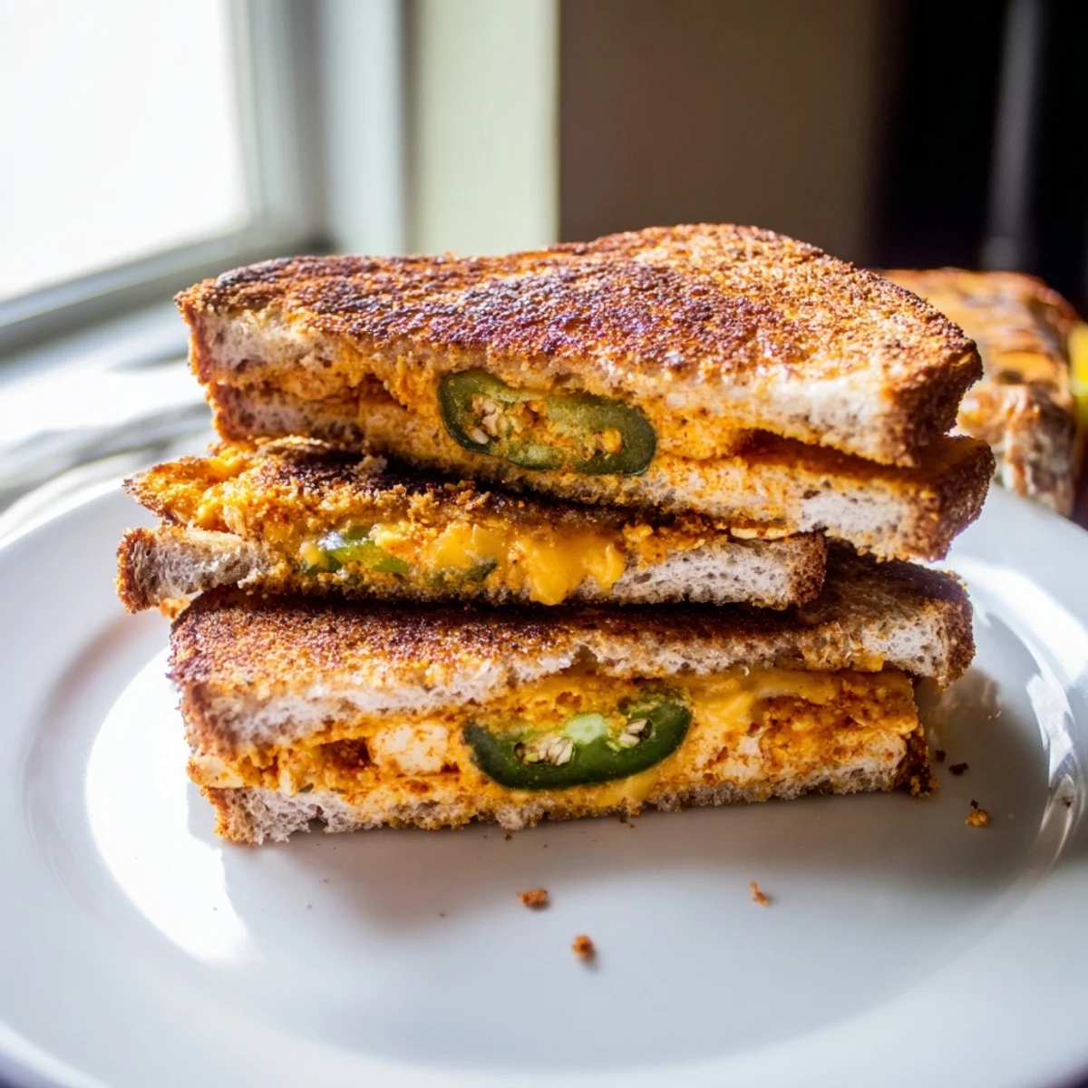Spicy Crispy Tofu Grilled Cheese