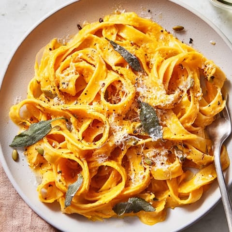 Festive Pumpkin Pasta Sage Brown