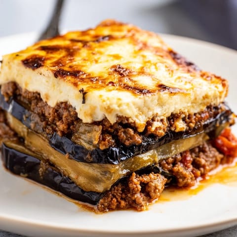 Moussaka with Beef Eggplant