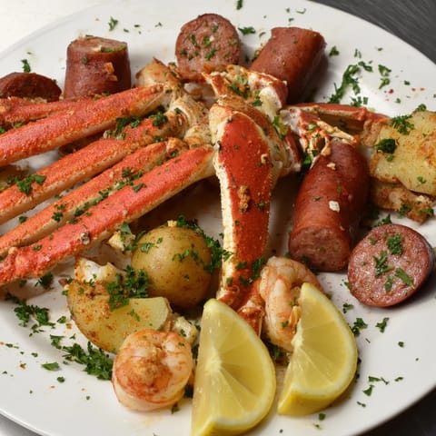 Seafood Boil Crab Shrimp Sausage