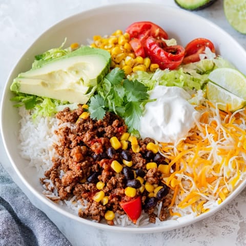 Loaded Beef Burrito Bowl