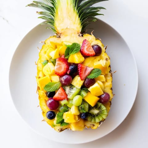 Tropical Pineapple Fruit Boat