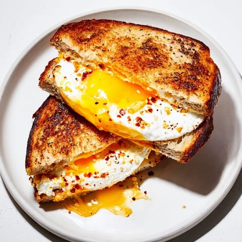 Feta Fried Eggs Grilled