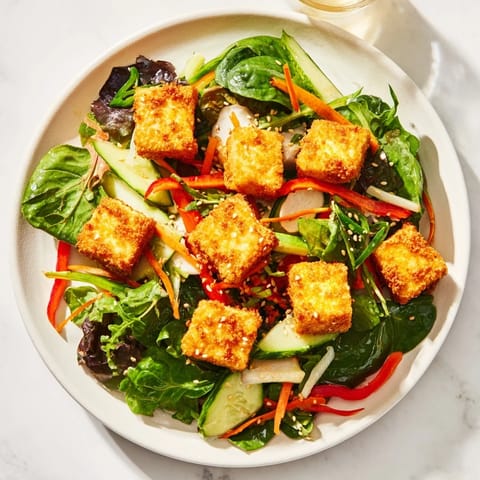 Crispy Tofu Salad Delight