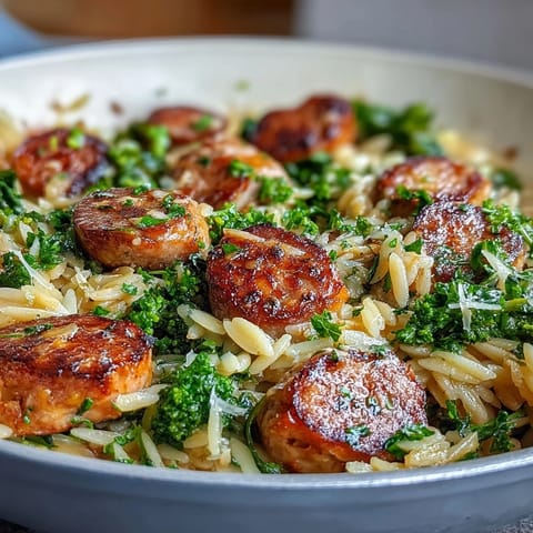 One-Pan Chicken Sausage Broccoli