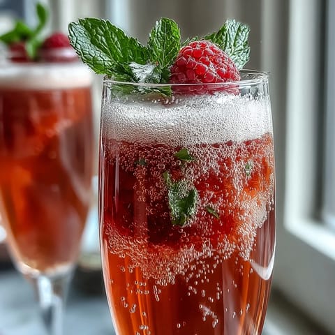 Create a stunning DIY Galentine's brunch strawberry bellini bar with fresh fruit garnishes and chilled Prosecco.