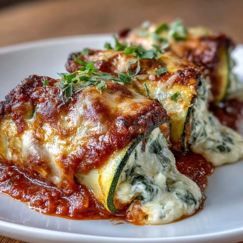 Keto Zucchini Lasagna Roll-Ups