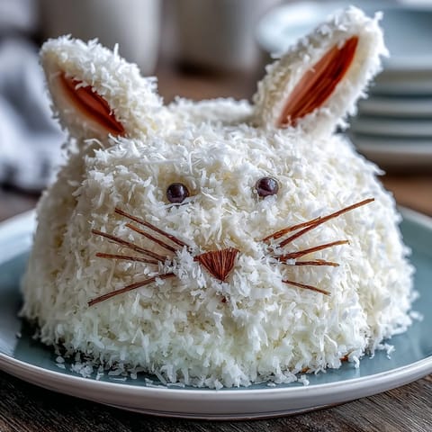 Easter Bunny Coconut Cake