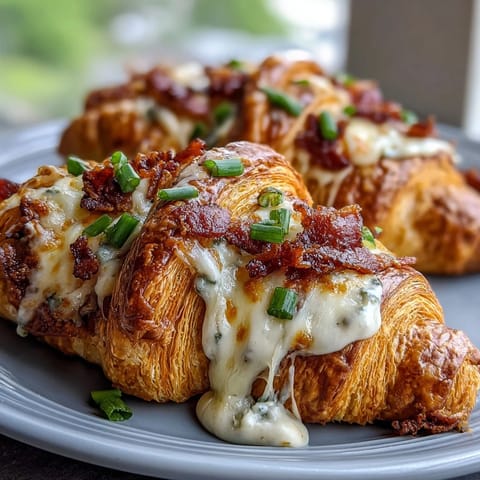 Ham Swiss Croissant Bake