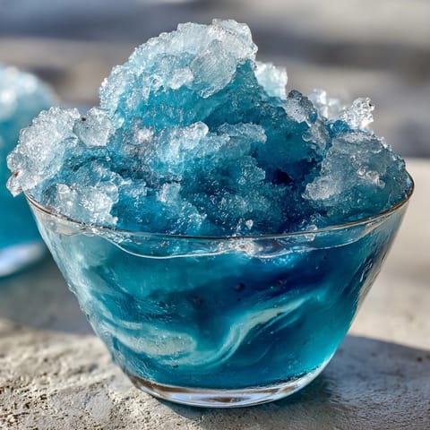 Blue Raspberry Lemonade Slushie