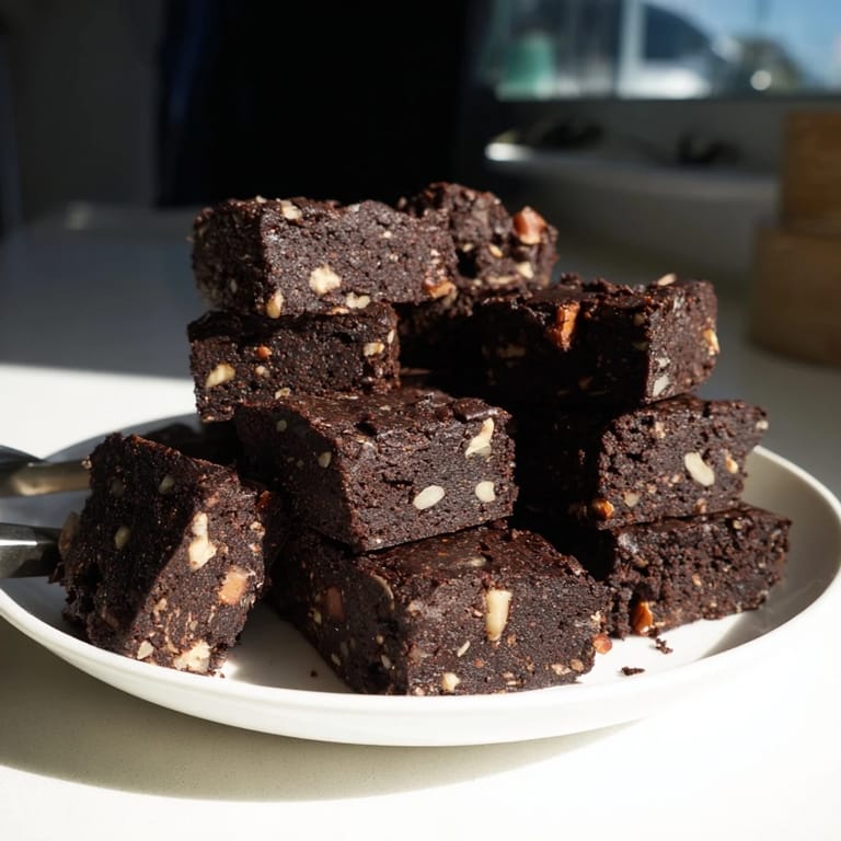 Easy-to-make Zero-Waste Brownies with melted chocolate, perfect for satisfying dessert cravings.