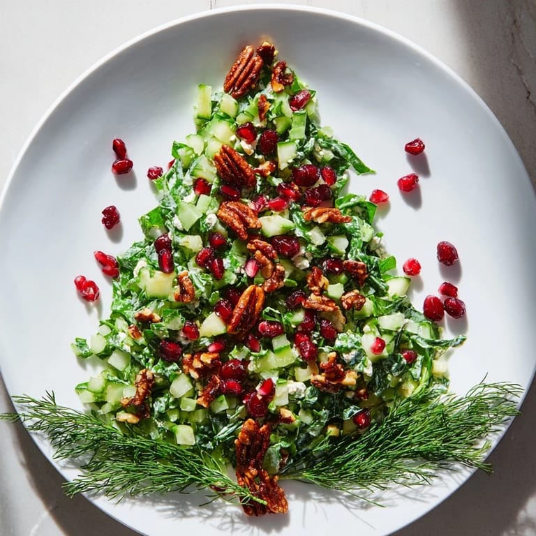 Enjoy a refreshing scoop of creamy Cranberry & Feta Cheese Tree Dip Salad with tangy feta cheese, fresh herbs, and crackers.