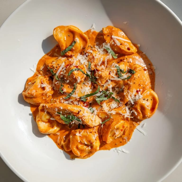 This Marry Me Chicken Tortellini features tender chicken, sun-dried tomatoes, and a rich, creamy sauce.