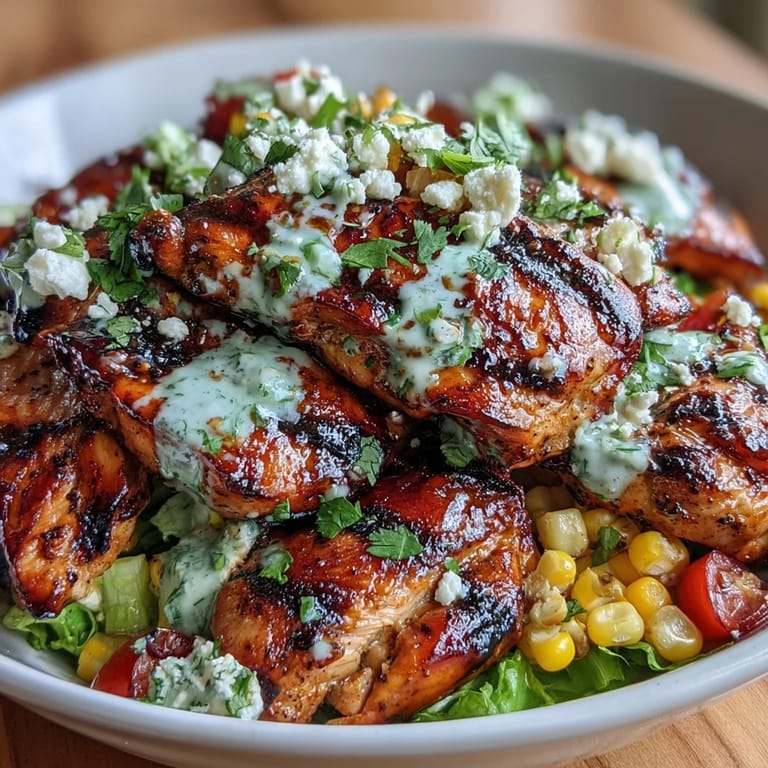 Fresh Healthy Chicken and Street Corn Bowls featuring juicy chicken, sweet corn, crunchy peppers, and zesty lime dressing for a nourishing meal.