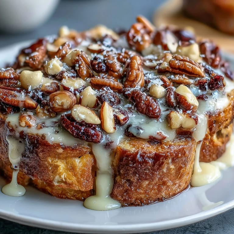 3. This comforting Capirotada Mexicana dessert combines layers of bolillo bread, raisins, nuts, and cheese in a sweet piloncillo syrup.