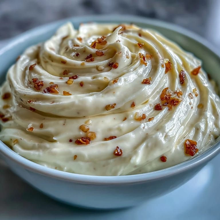 Silky, garlicky aioli with a tangy lemon twist, ideal as a spread for sandwiches or a sauce for roasted vegetables.